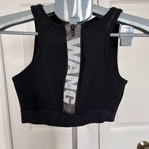 Alexander Wang Black Stretch Logo-Print Bikini Bottom